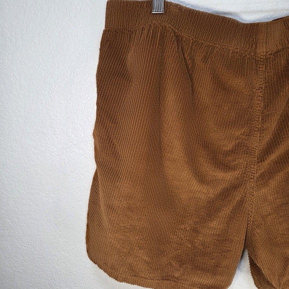 Madewell Men's XL Brown Corduroy Pull-On Shorts Elastic Waist Casual - Picture 9 of 16